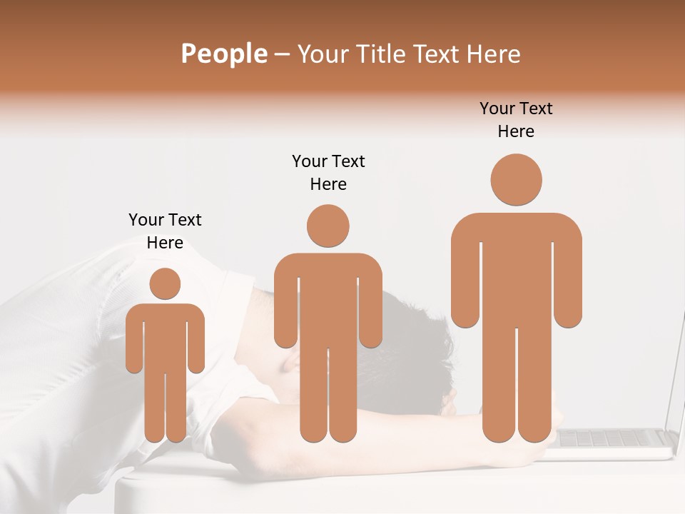 Behind Person Chinese PowerPoint Template