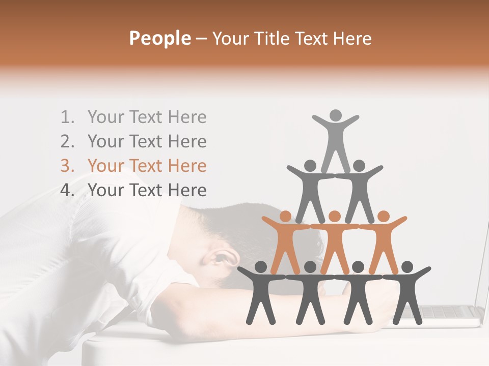 Behind Person Chinese PowerPoint Template
