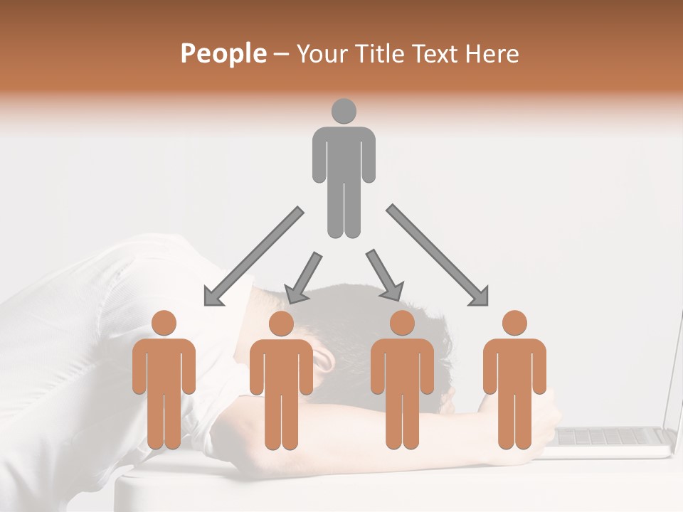 Behind Person Chinese PowerPoint Template