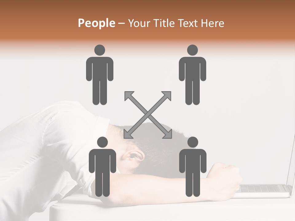 Behind Person Chinese PowerPoint Template