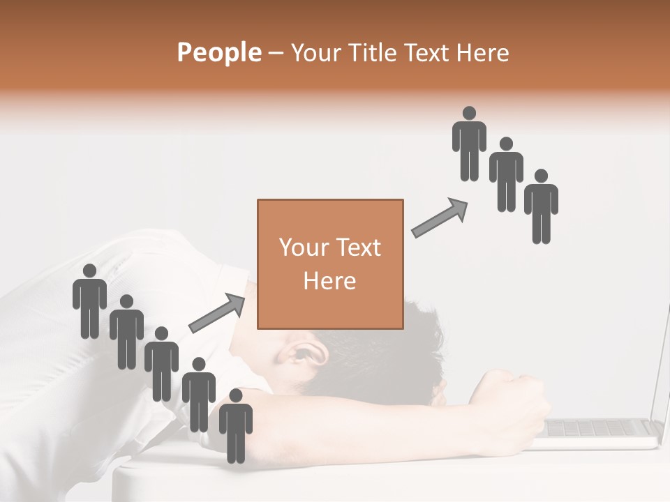 Behind Person Chinese PowerPoint Template