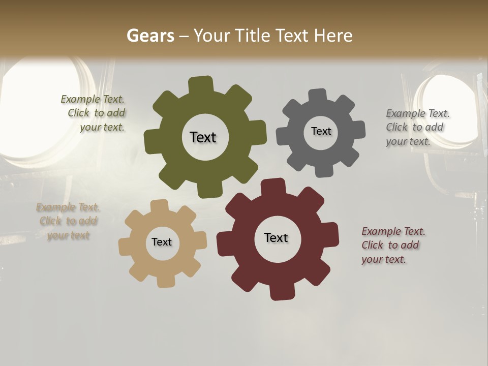 Studio Curtain Projector PowerPoint Template