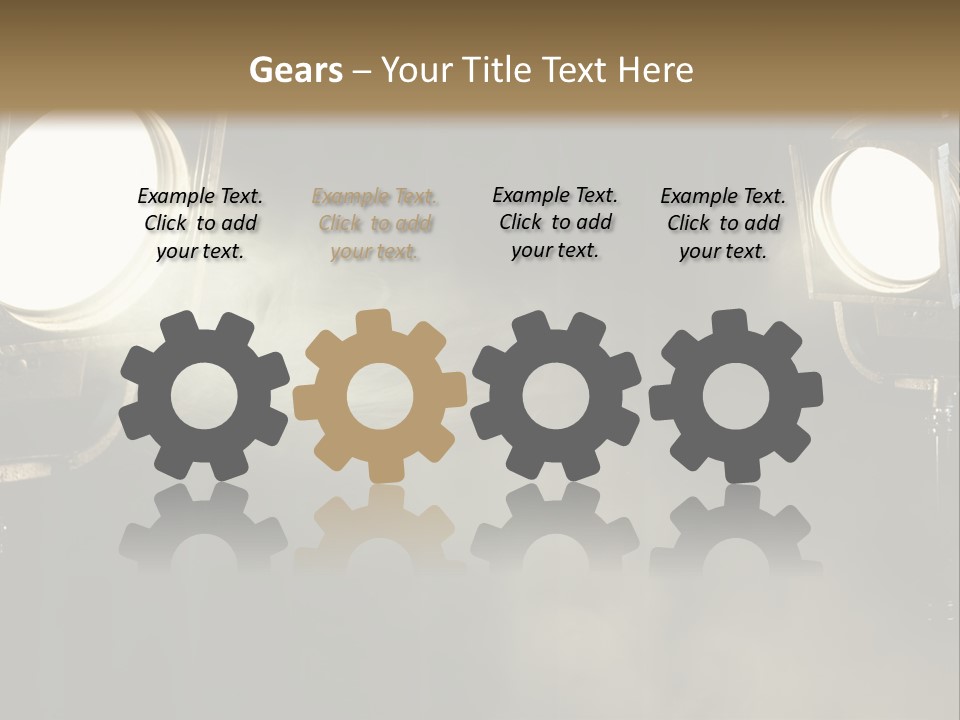Studio Curtain Projector PowerPoint Template