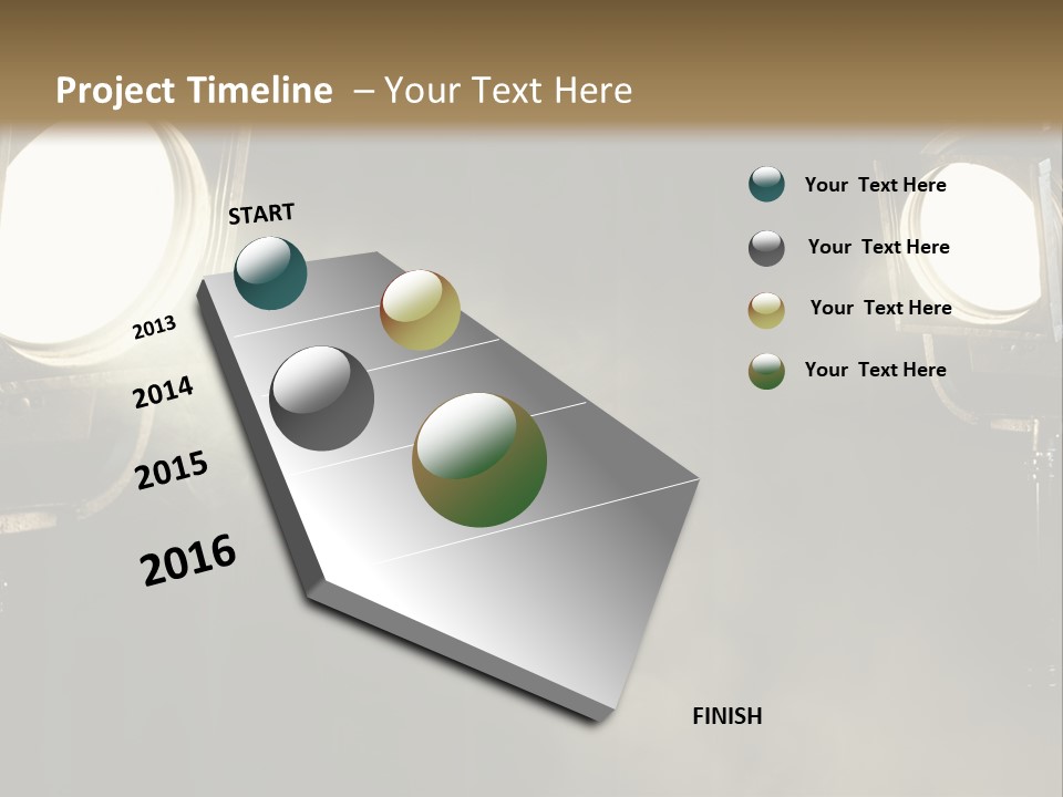 Studio Curtain Projector PowerPoint Template