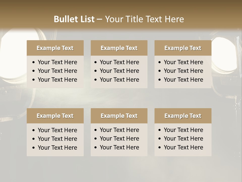 Studio Curtain Projector PowerPoint Template