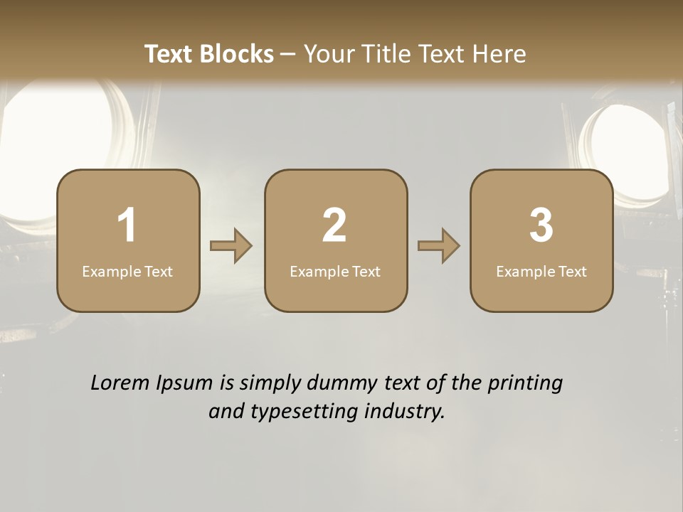 Studio Curtain Projector PowerPoint Template