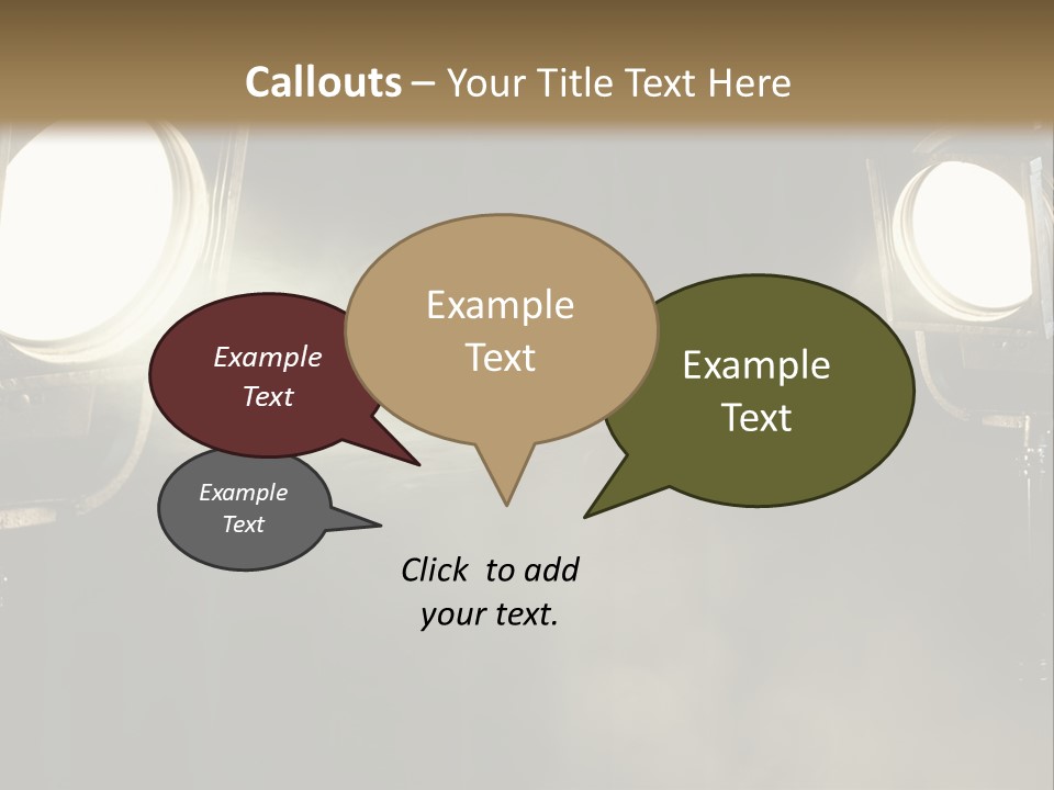 Studio Curtain Projector PowerPoint Template