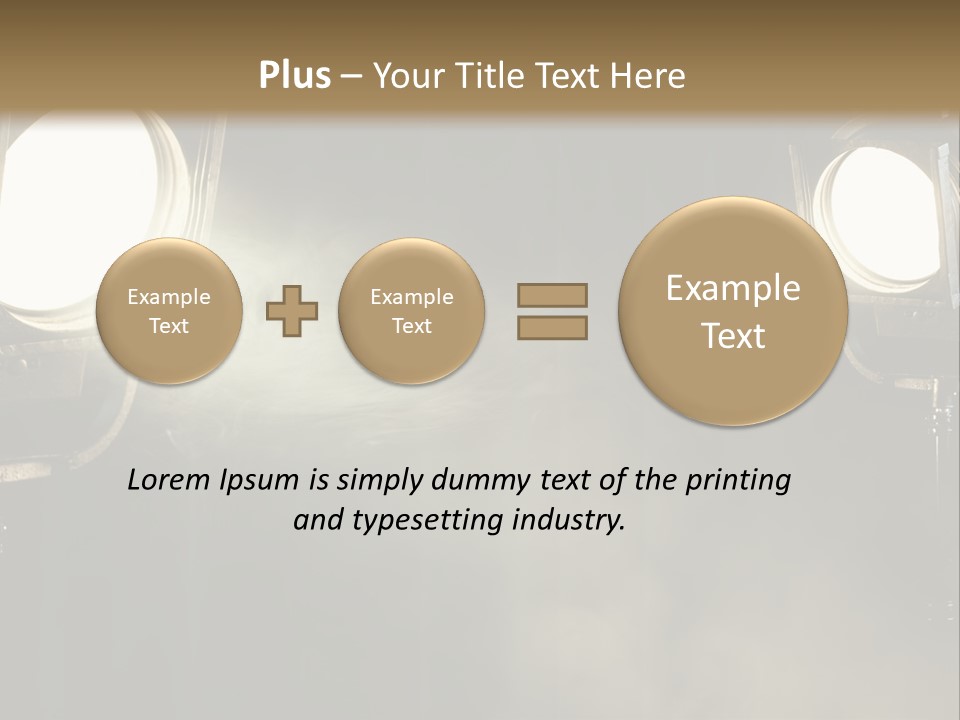 Studio Curtain Projector PowerPoint Template