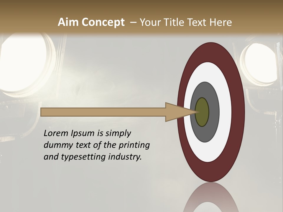 Studio Curtain Projector PowerPoint Template