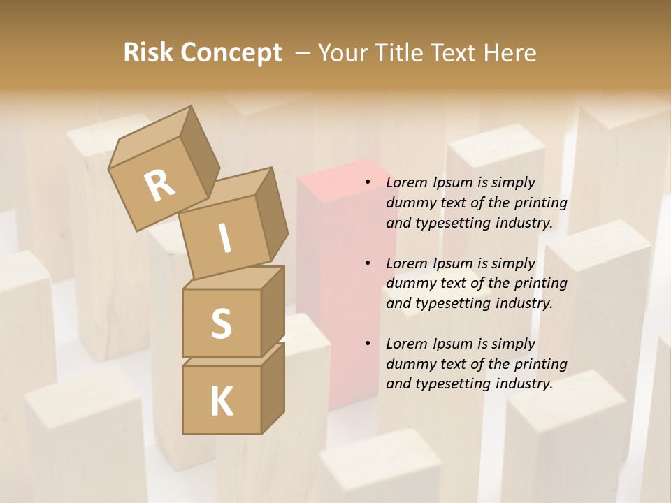 Threat Businessman Reaction PowerPoint Template