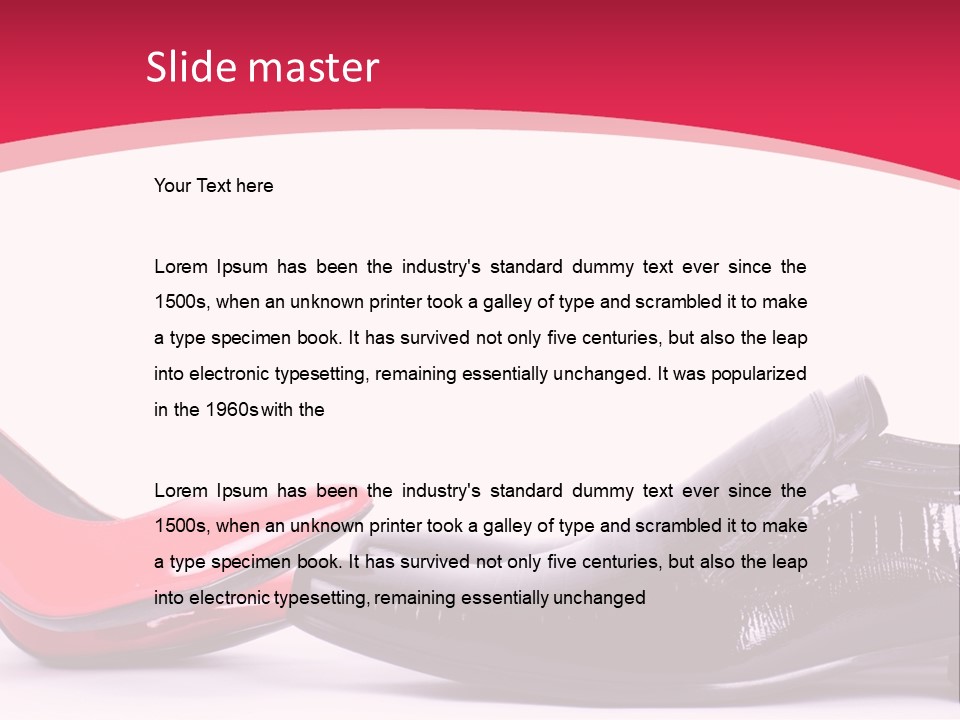 White Feminine Romantic PowerPoint Template