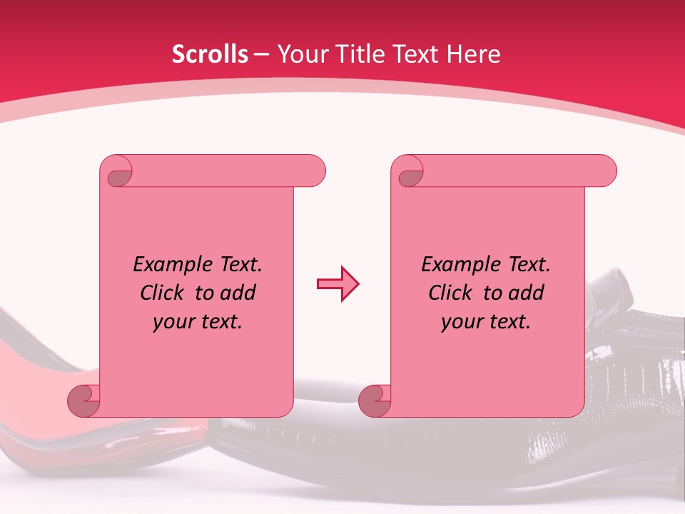 White Feminine Romantic PowerPoint Template