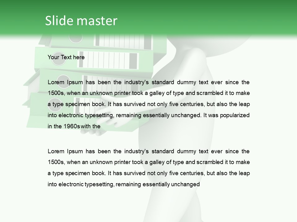 People Financial Heap PowerPoint Template