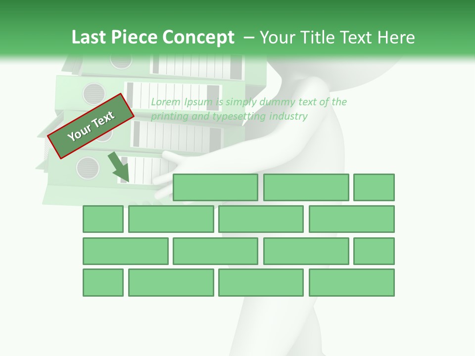 People Financial Heap PowerPoint Template