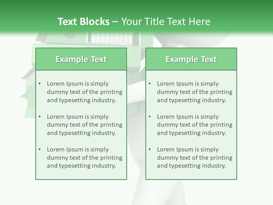 People Financial Heap PowerPoint Template