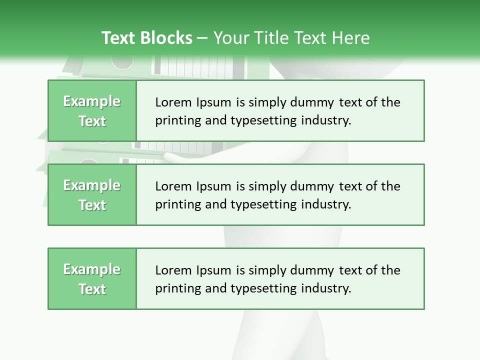 People Financial Heap PowerPoint Template