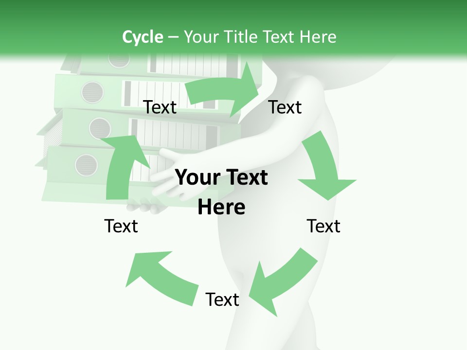 People Financial Heap PowerPoint Template