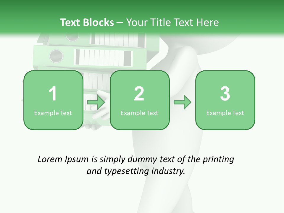 People Financial Heap PowerPoint Template