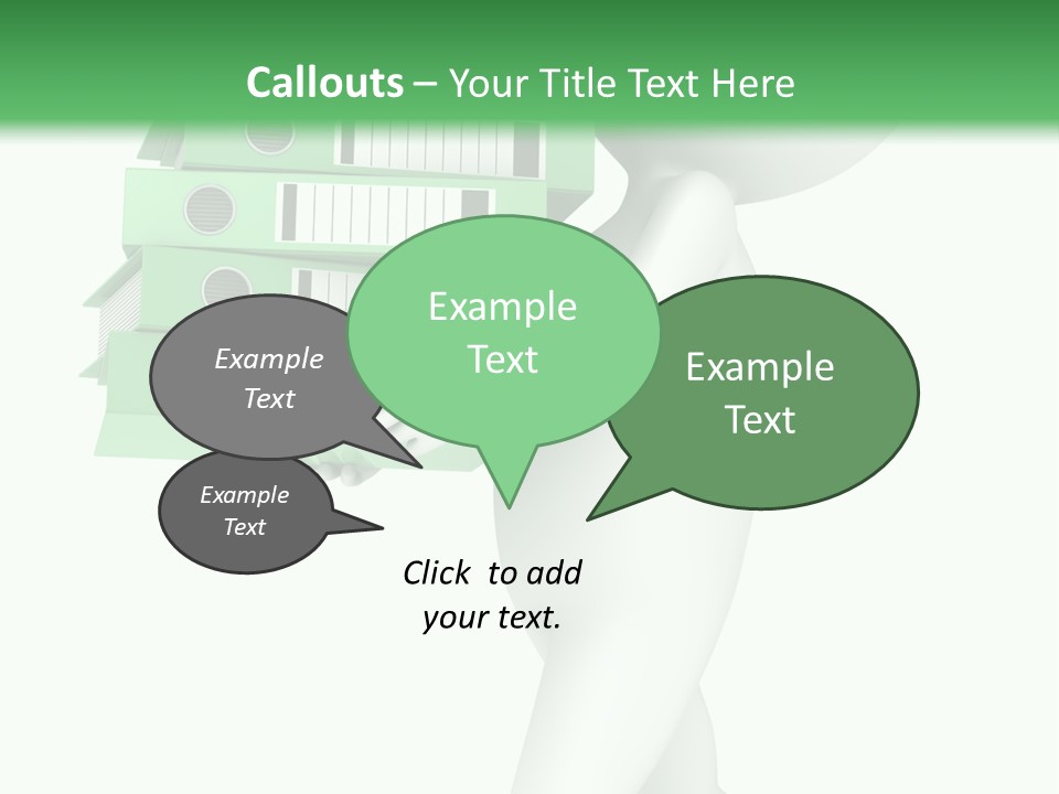 People Financial Heap PowerPoint Template