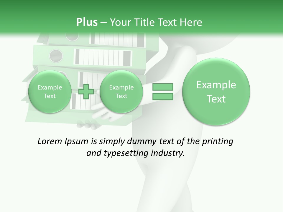 People Financial Heap PowerPoint Template