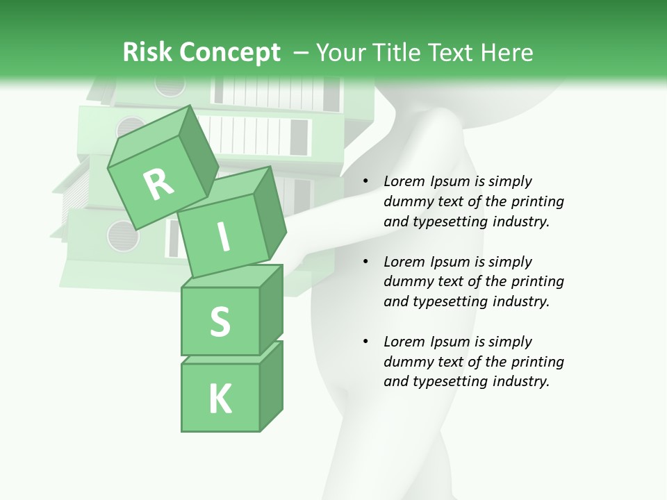 People Financial Heap PowerPoint Template