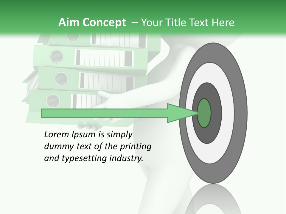 People Financial Heap PowerPoint Template