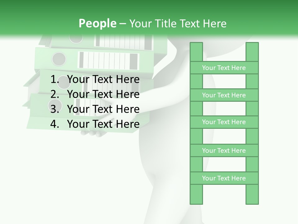 People Financial Heap PowerPoint Template