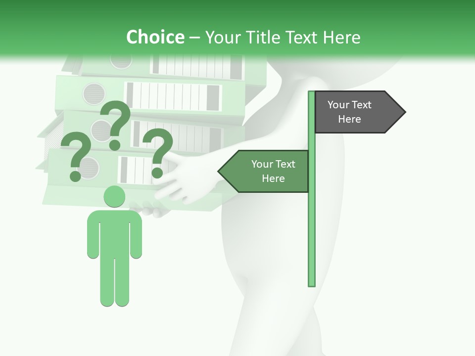People Financial Heap PowerPoint Template