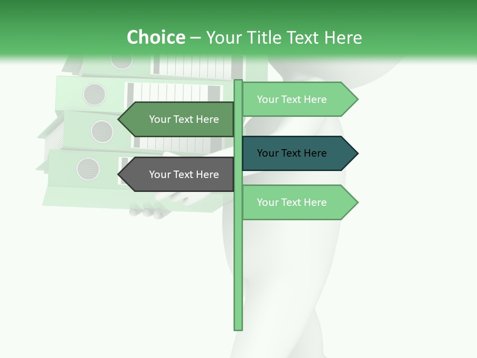 People Financial Heap PowerPoint Template