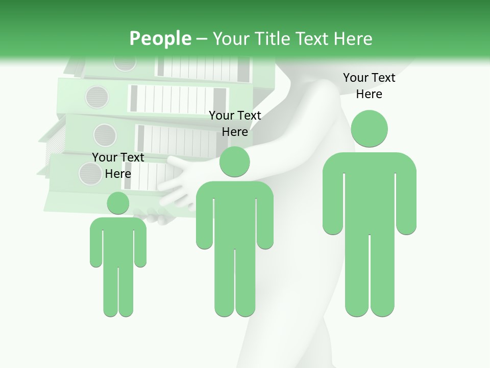People Financial Heap PowerPoint Template