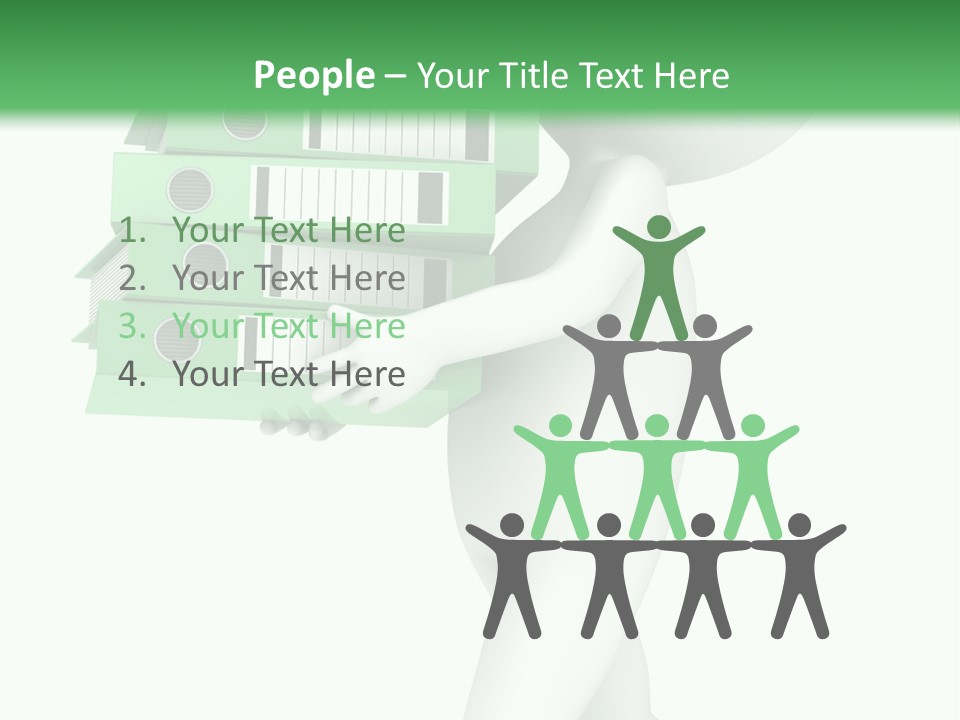 People Financial Heap PowerPoint Template