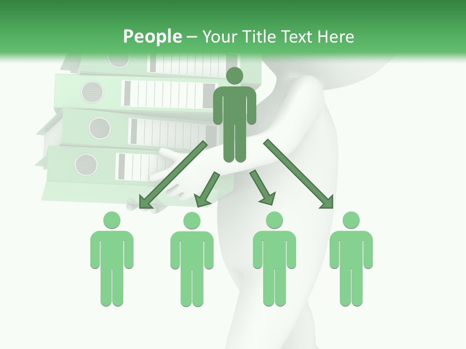 People Financial Heap PowerPoint Template