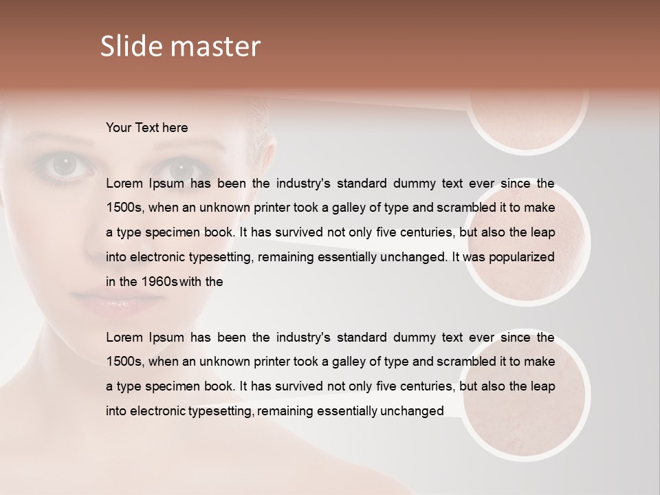 Model Healthy Person PowerPoint Template