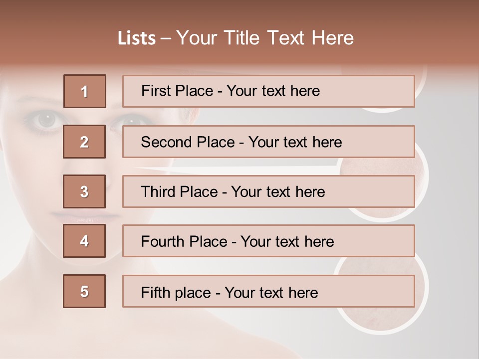 Model Healthy Person PowerPoint Template