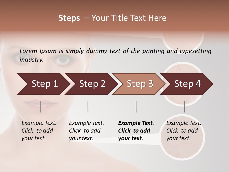 Model Healthy Person PowerPoint Template