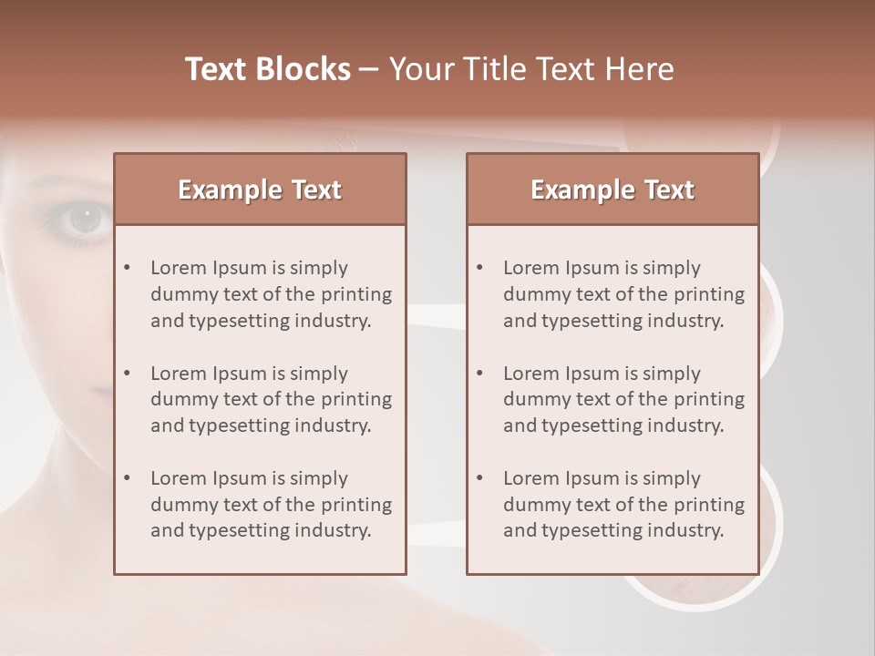 Model Healthy Person PowerPoint Template
