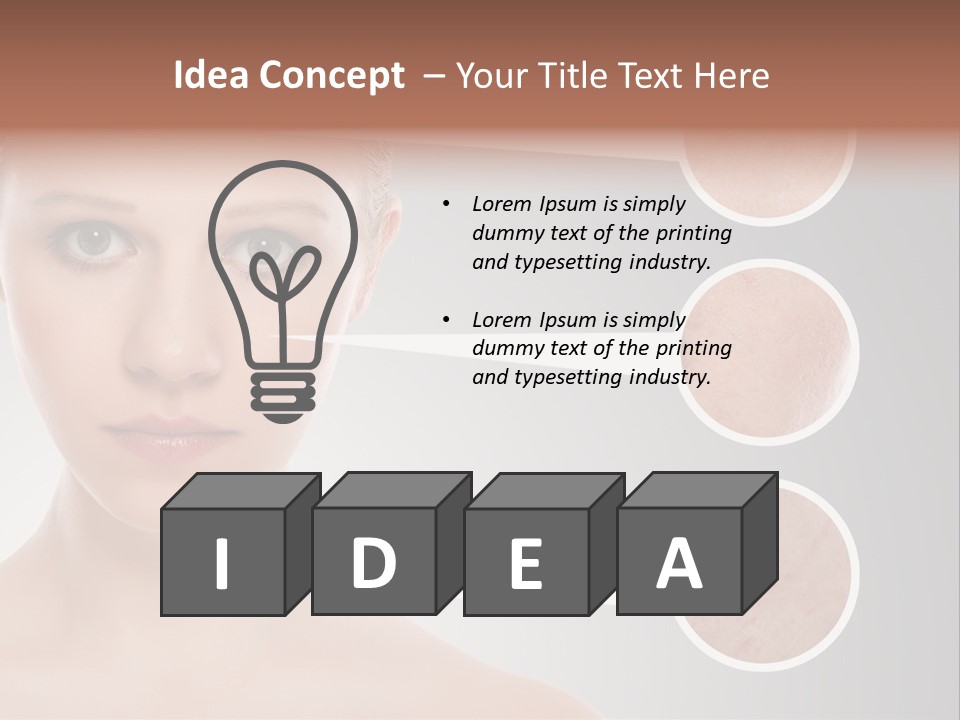 Model Healthy Person PowerPoint Template