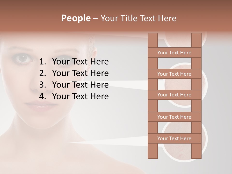 Model Healthy Person PowerPoint Template