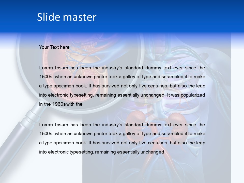 Arteries Details Science PowerPoint Template