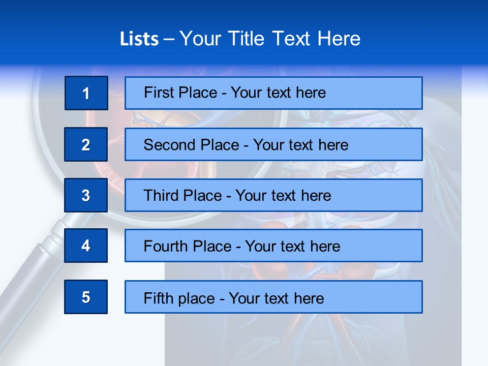 Arteries Details Science PowerPoint Template