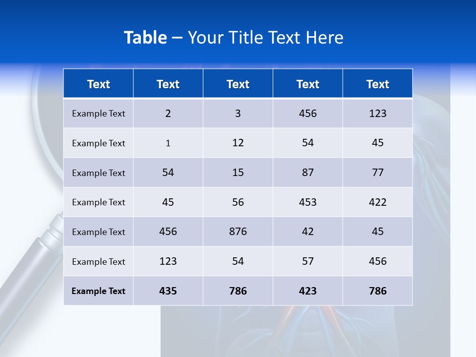 Arteries Details Science PowerPoint Template