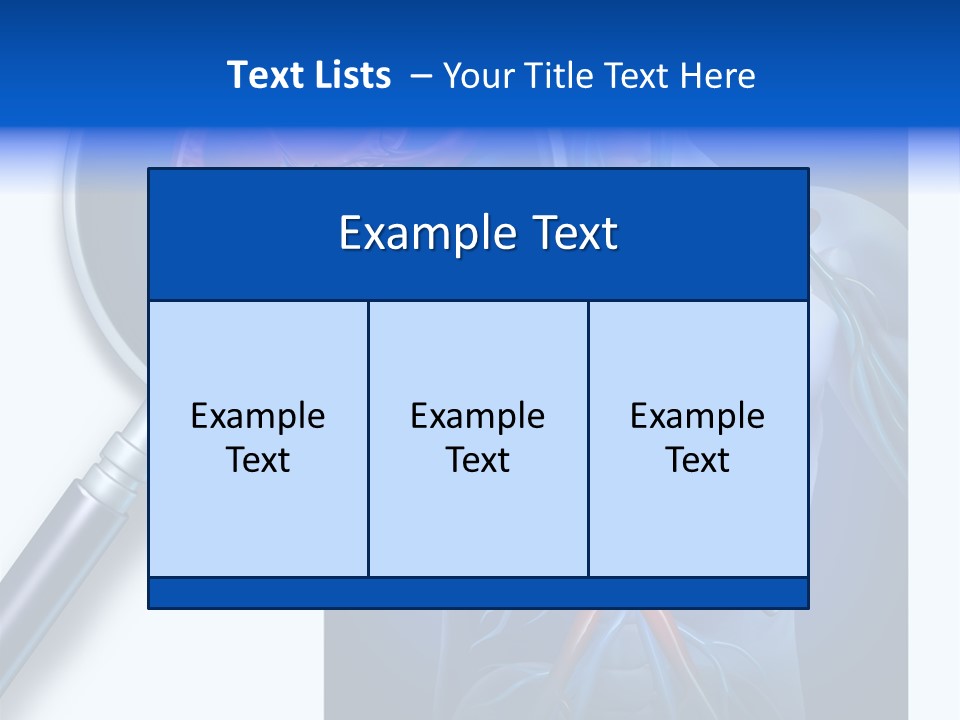 Arteries Details Science PowerPoint Template