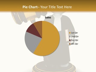 Humorous Judge Isolated PowerPoint Template