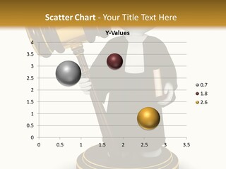 Humorous Judge Isolated PowerPoint Template