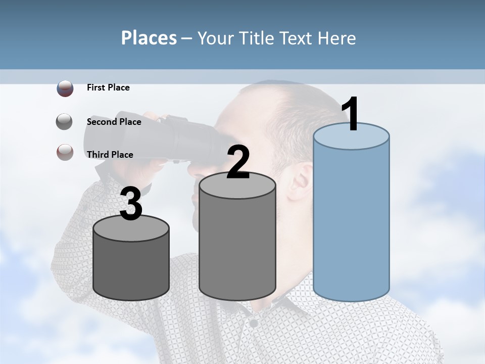 Happy Away Businessman PowerPoint Template