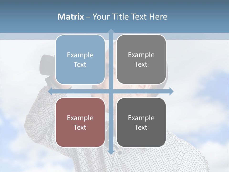 Happy Away Businessman PowerPoint Template