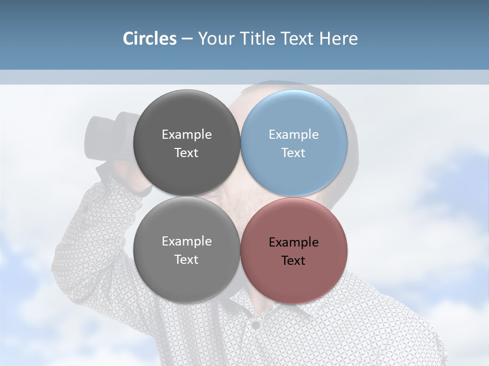 Happy Away Businessman PowerPoint Template