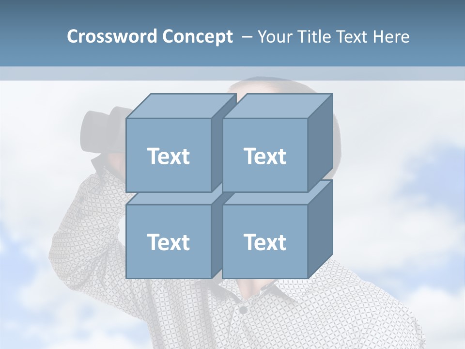 Happy Away Businessman PowerPoint Template