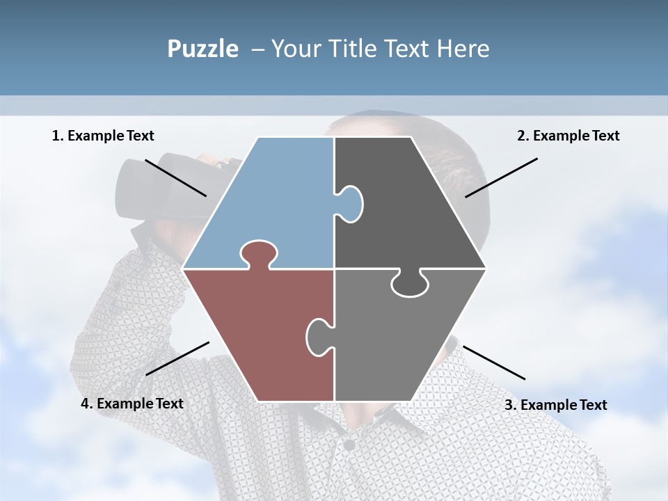 Happy Away Businessman PowerPoint Template