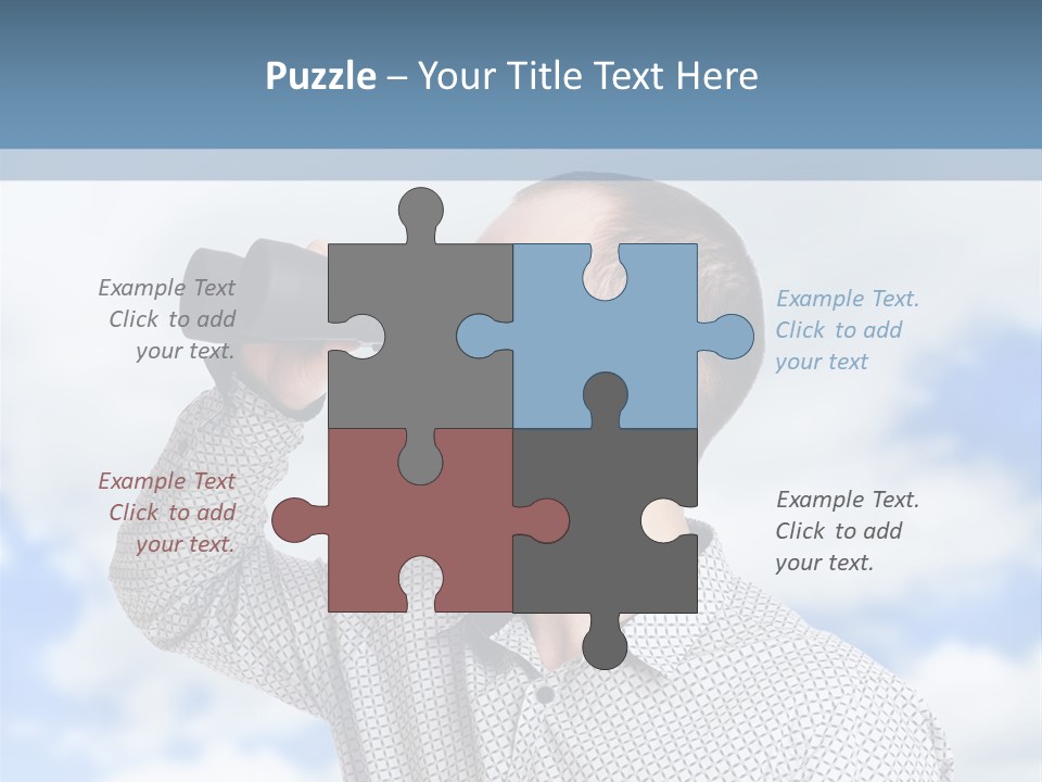 Happy Away Businessman PowerPoint Template